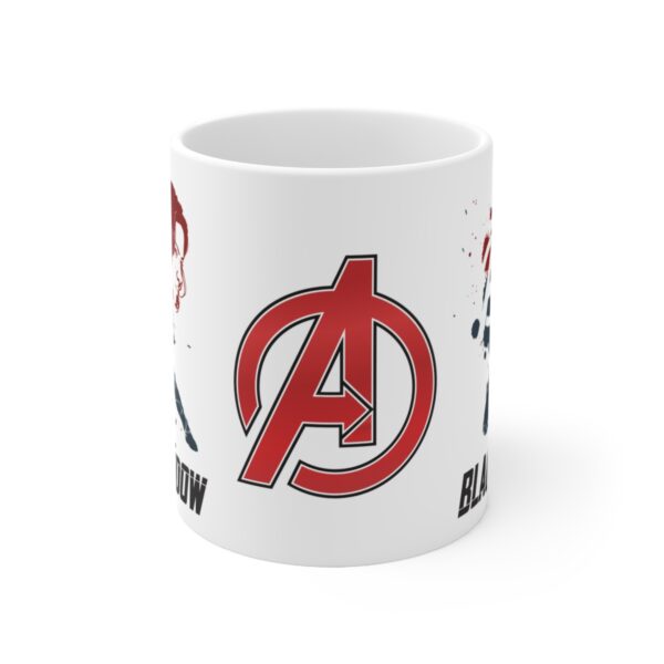 Black Widow Marvel Avengers Super Hero – White Ceramic Mug Cup 11 oz Gift - Image 2