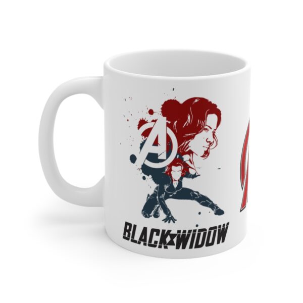 Black Widow Marvel Avengers Super Hero – White Ceramic Mug Cup 11 oz Gift - Image 3