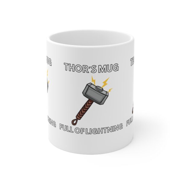 Thor Super Hero Avengers Mug – White Ceramic Mug Cup 11 oz Gift - Image 2