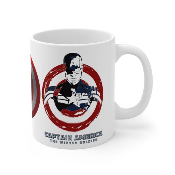 Captain America Marvel Avengers Super Hero – White Ceramic Mug Cup 11 oz Gift