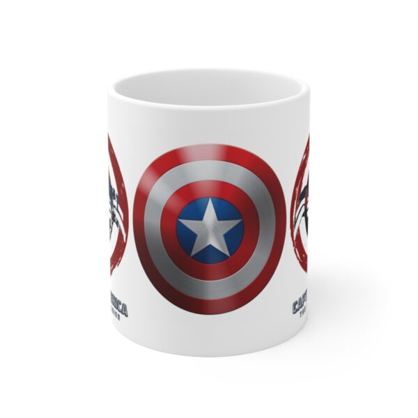 Captain America Marvel Avengers Super Hero – White Ceramic Mug Cup 11 oz Gift - Image 2