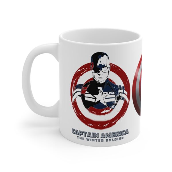 Captain America Marvel Avengers Super Hero – White Ceramic Mug Cup 11 oz Gift - Image 3