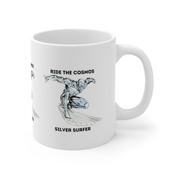 Silver Surfer Fantastic 4 Super Hero Mug – White Ceramic Mug Cup 11 oz Gift