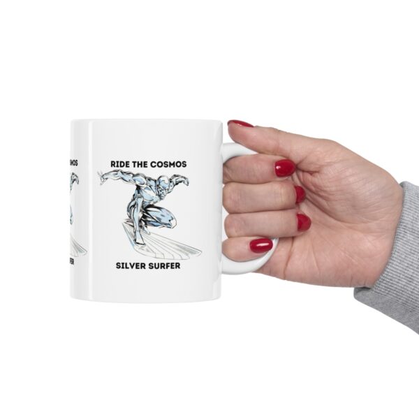 Silver Surfer Fantastic 4 Super Hero Mug – White Ceramic Mug Cup 11 oz Gift - Image 12