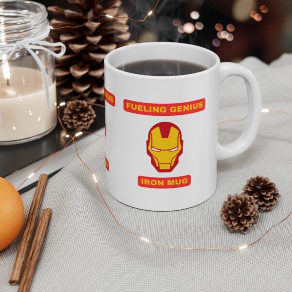 Iron Man Avengers Super Hero Mug – White Ceramic Mug Cup 11 oz Gift - Image 4