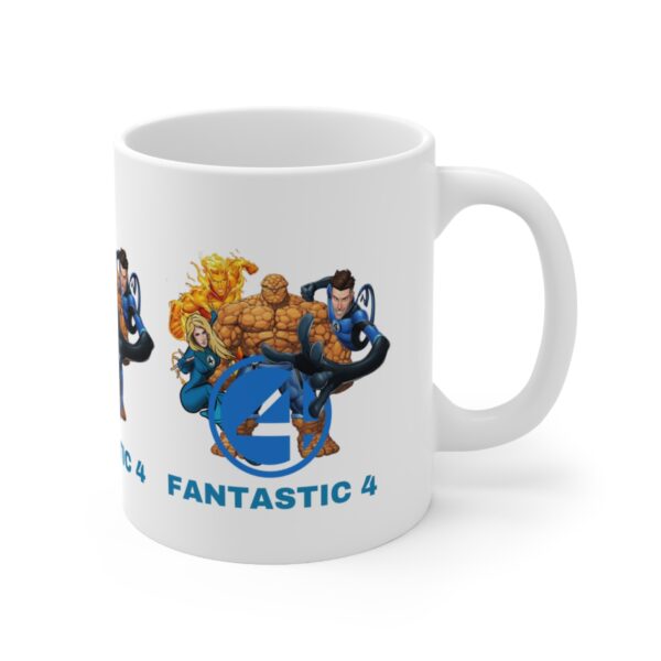 Fantastic 4 Super Hero Mug – White Ceramic Mug Cup 11 oz Gift