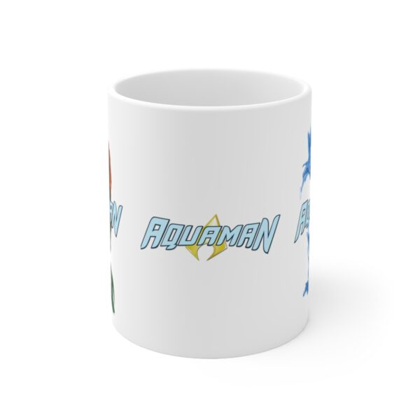 Aquaman Marvel Avengers Super Hero – White Ceramic Mug Cup 11 oz Gift - Image 2