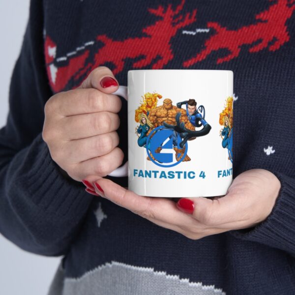 Fantastic 4 Super Hero Mug – White Ceramic Mug Cup 11 oz Gift - Image 11