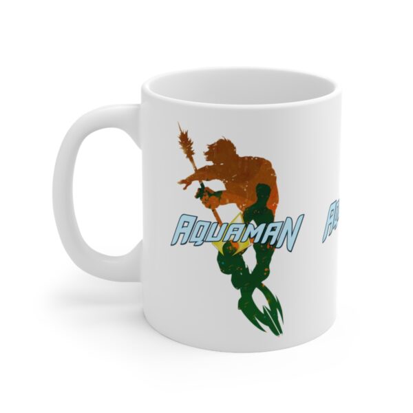 Aquaman Marvel Avengers Super Hero – White Ceramic Mug Cup 11 oz Gift - Image 3