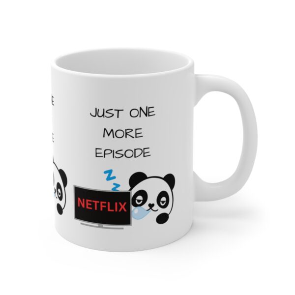 One More Episode Netflix – White Ceramic Mug Cup 11 oz Gift for Netflix Lovers