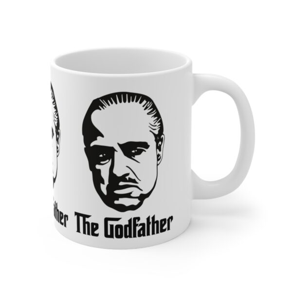 The Godfather Mug – White Ceramic Mug Cup 11 oz Gift - Image 3