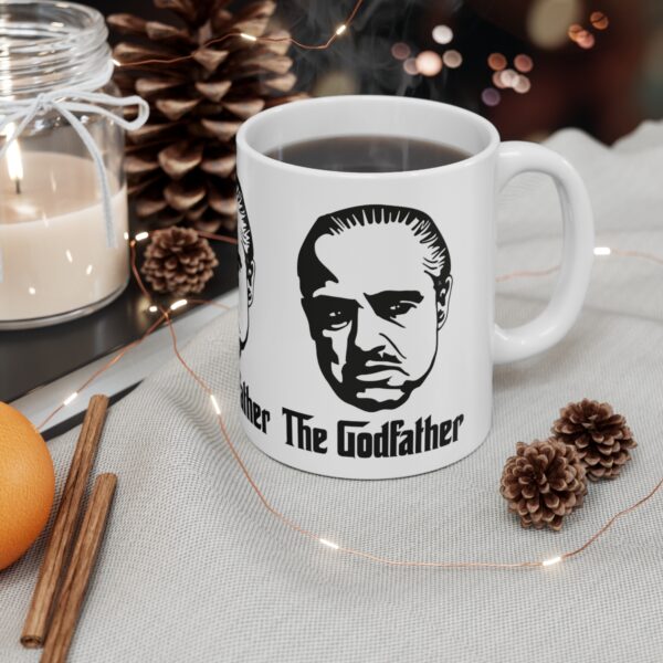 The Godfather Mug – White Ceramic Mug Cup 11 oz Gift - Image 4