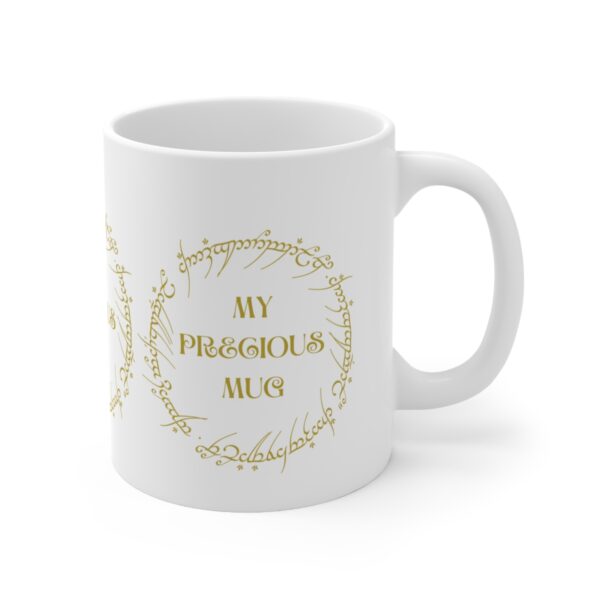 Lord of the Ring - My Precious Mug – White Ceramic Mug Cup 11 oz Gift - Image 3