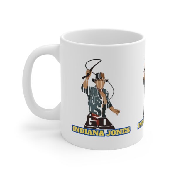 Indiana Jones - Raiders of the Lost Arc – White Ceramic Mug Cup 11 oz Gift - Image 3