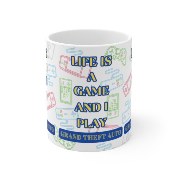 Grand Theft Auto Mug – White Ceramic Mug Cup 11 oz Gift - Image 2