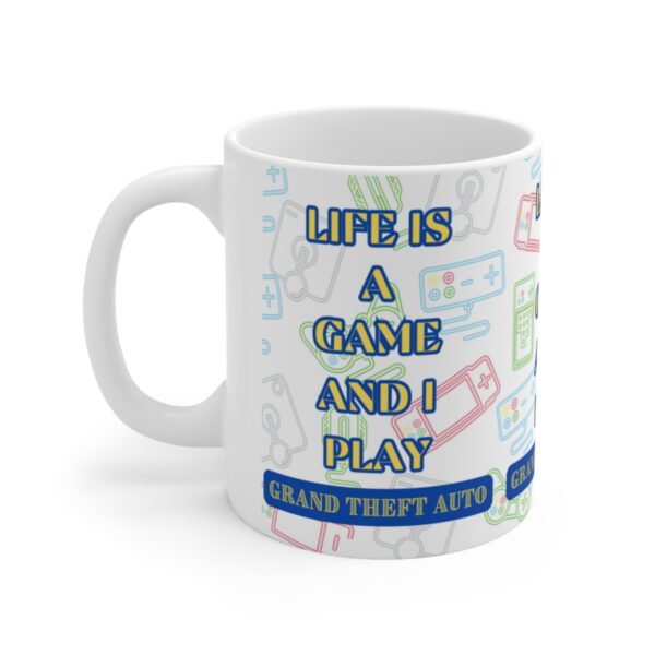 Grand Theft Auto Mug – White Ceramic Mug Cup 11 oz Gift - Image 3