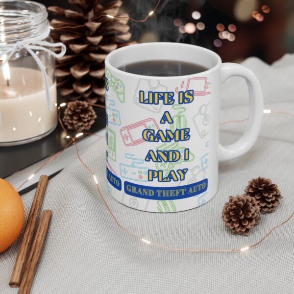 Grand Theft Auto Mug – White Ceramic Mug Cup 11 oz Gift - Image 4