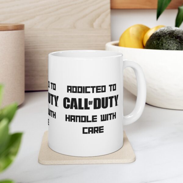 Call of Duty Mobile Game Mug - Addicted to Call of Duty – White Ceramic Mug Cup 11 oz Gift - Image 7