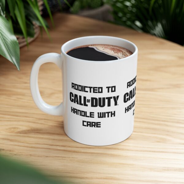 Call of Duty Mobile Game Mug - Addicted to Call of Duty – White Ceramic Mug Cup 11 oz Gift - Image 8