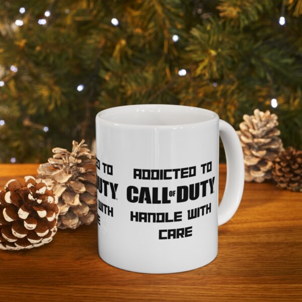 Call of Duty Mobile Game Mug - Addicted to Call of Duty – White Ceramic Mug Cup 11 oz Gift - Image 9