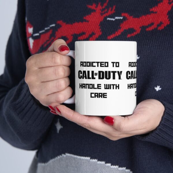 Call of Duty Mobile Game Mug - Addicted to Call of Duty – White Ceramic Mug Cup 11 oz Gift - Image 11