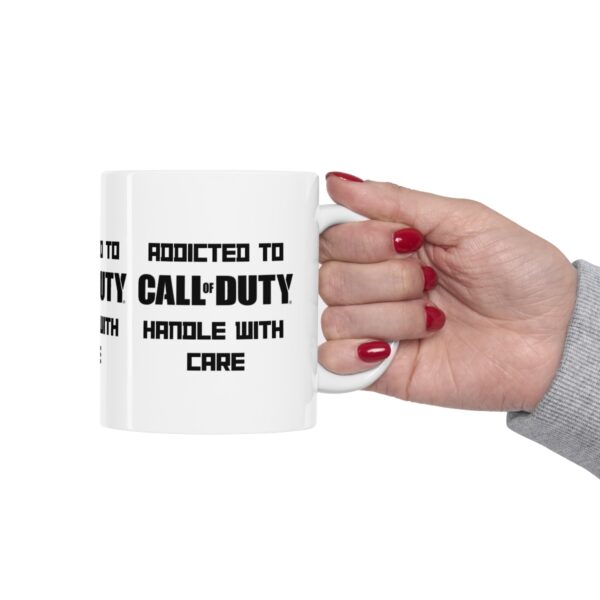 Call of Duty Mobile Game Mug - Addicted to Call of Duty – White Ceramic Mug Cup 11 oz Gift - Image 12