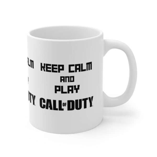 Call of Duty Mobile Game Mug - Keep Calm and Play Call of Duty – White Ceramic Mug Cup 11 oz Gift