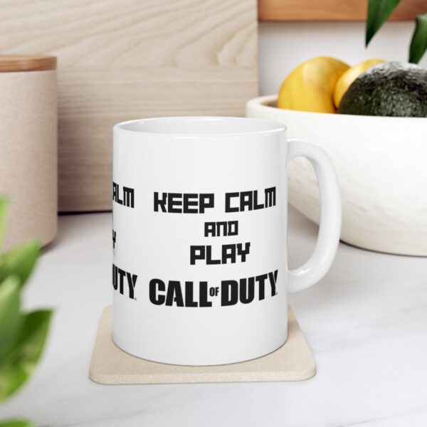 Call of Duty Mobile Game Mug - Keep Calm and Play Call of Duty – White Ceramic Mug Cup 11 oz Gift - Image 7