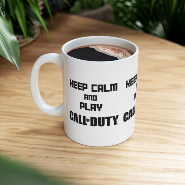 Call of Duty Mobile Game Mug - Keep Calm and Play Call of Duty – White Ceramic Mug Cup 11 oz Gift - Image 8