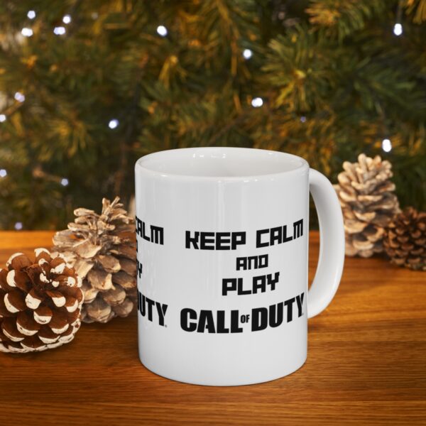 Call of Duty Mobile Game Mug - Keep Calm and Play Call of Duty – White Ceramic Mug Cup 11 oz Gift - Image 9