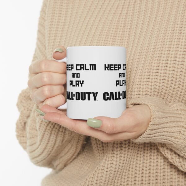 Call of Duty Mobile Game Mug - Keep Calm and Play Call of Duty – White Ceramic Mug Cup 11 oz Gift - Image 10