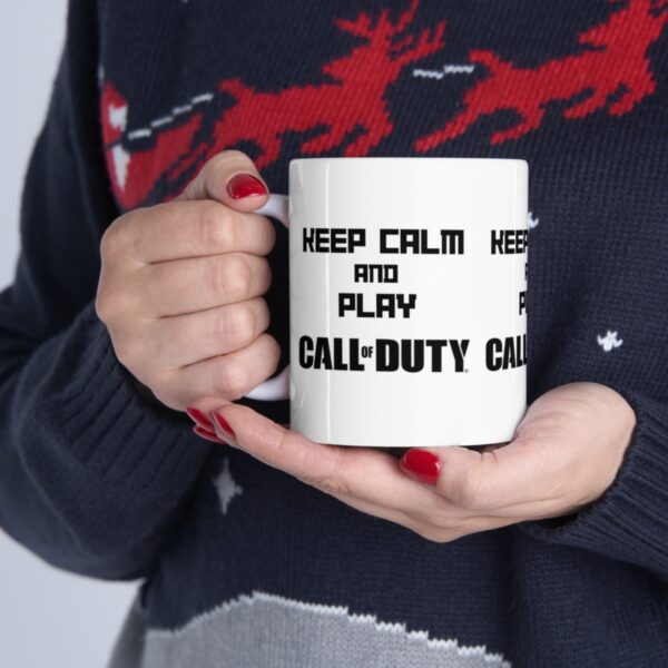 Call of Duty Mobile Game Mug - Keep Calm and Play Call of Duty – White Ceramic Mug Cup 11 oz Gift - Image 11