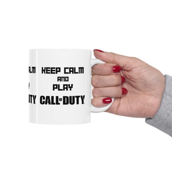 Call of Duty Mobile Game Mug - Keep Calm and Play Call of Duty – White Ceramic Mug Cup 11 oz Gift - Image 12