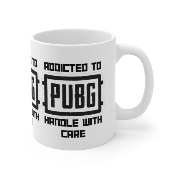 PUBG Mobile Game Mug - Addicted to PUBG – White Ceramic Mug Cup 11 oz Gift