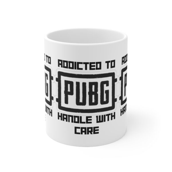 PUBG Mobile Game Mug - Addicted to PUBG – White Ceramic Mug Cup 11 oz Gift - Image 2