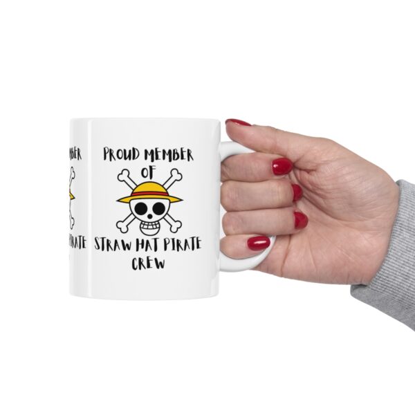 Straw Hat King of Pirate – White Ceramic Mug Cup 11 oz Gift for One Piece Pirate Fans - Image 12