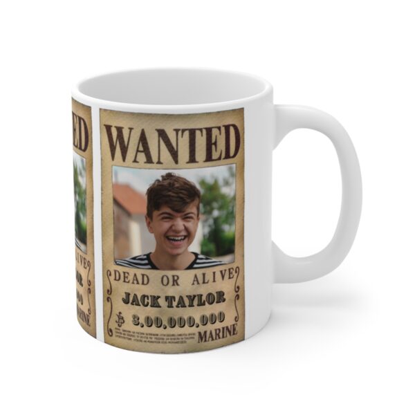 Custom One Piece Wanted Poster – White Ceramic Mug Cup 11 oz Gift