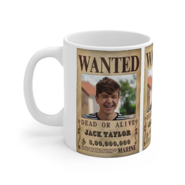 Custom One Piece Wanted Poster – White Ceramic Mug Cup 11 oz Gift - Image 6