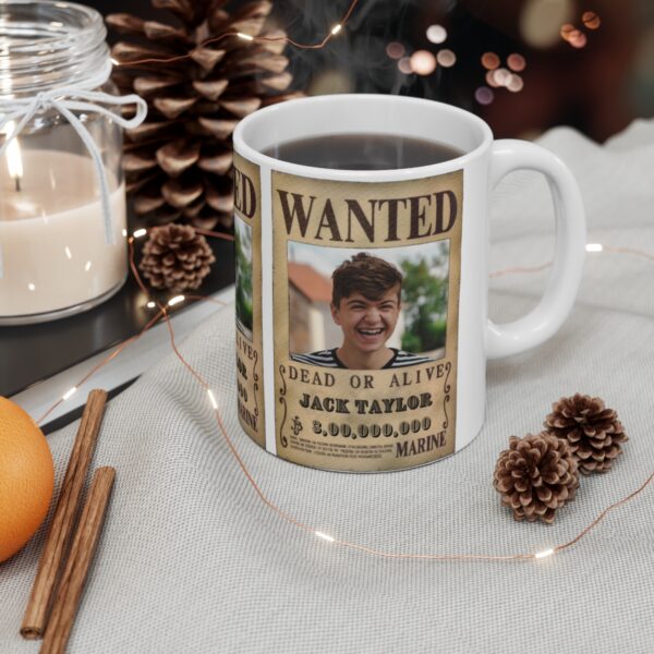 Custom One Piece Wanted Poster – White Ceramic Mug Cup 11 oz Gift - Image 7