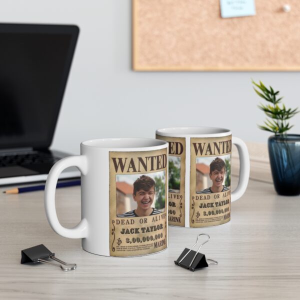 Custom One Piece Wanted Poster – White Ceramic Mug Cup 11 oz Gift - Image 8