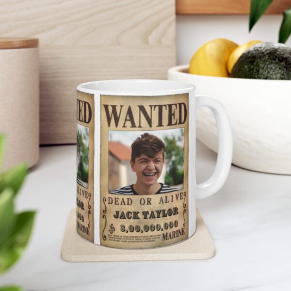 Custom One Piece Wanted Poster – White Ceramic Mug Cup 11 oz Gift - Image 10