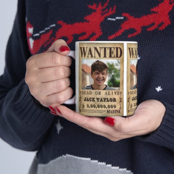 Custom One Piece Wanted Poster – White Ceramic Mug Cup 11 oz Gift - Image 14