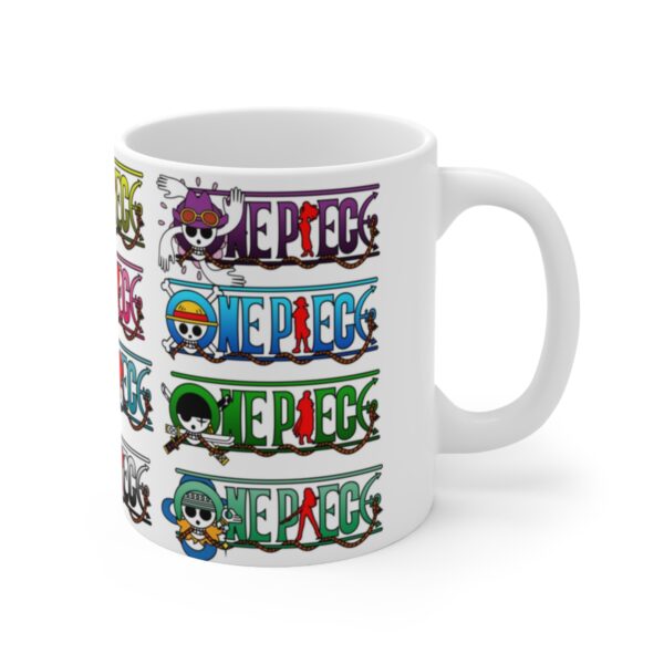 One Piece Figures Mug – White Ceramic Mug Cup 11 oz Gift for Comic Fans - Image 3