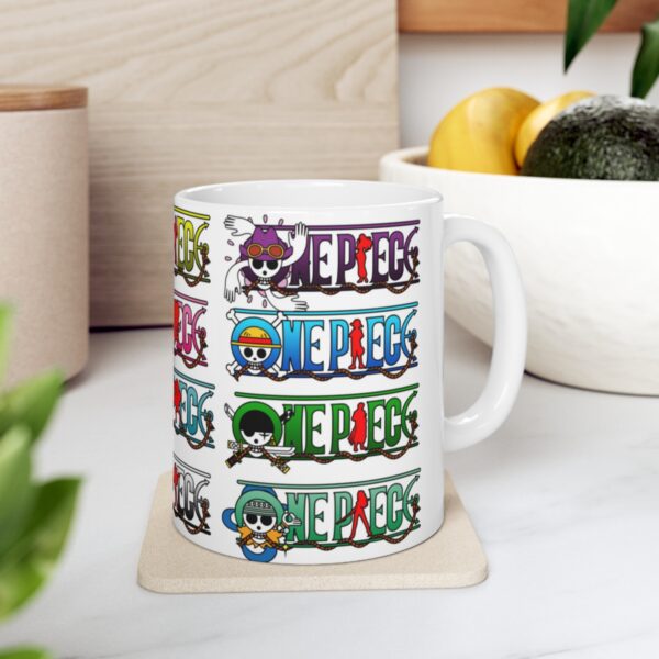 One Piece Figures Mug – White Ceramic Mug Cup 11 oz Gift for Comic Fans - Image 7