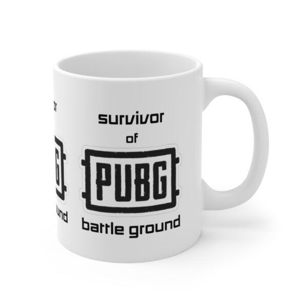 PUBG Mobile Game Mug - Survivor of PUBG – White Ceramic Mug Cup 11 oz Gift