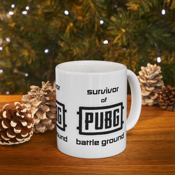 PUBG Mobile Game Mug - Survivor of PUBG – White Ceramic Mug Cup 11 oz Gift - Image 9