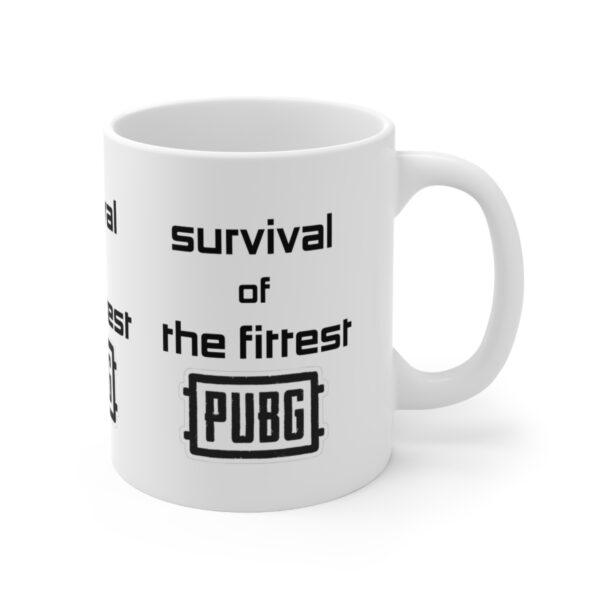 PUBG Mobile Game Mug - Survival of the Fittest – White Ceramic Mug Cup 11 oz Gift