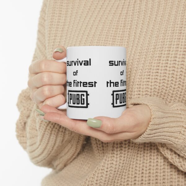 PUBG Mobile Game Mug - Survival of the Fittest – White Ceramic Mug Cup 11 oz Gift - Image 10