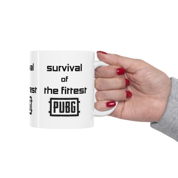 PUBG Mobile Game Mug - Survival of the Fittest – White Ceramic Mug Cup 11 oz Gift - Image 12