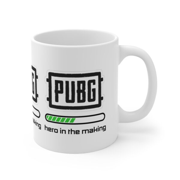 PUBG Mobile Game Mug - Hero in the Making – White Ceramic Mug Cup 11 oz Gift